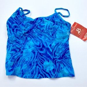 NEW Baltex Blue Tankini Top Size 13/14